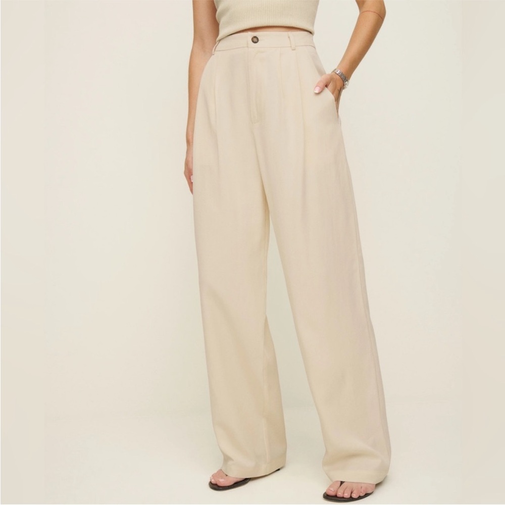 ISO Reformation Mason Pant in Sugar (Size 2P)